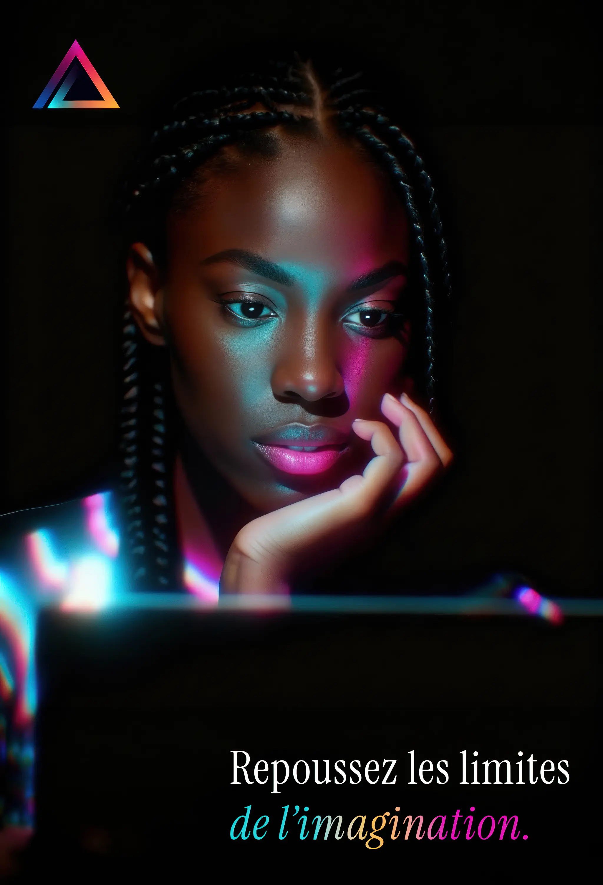 Portrait d'une créatrice en formation IA à Abidjan avec ALTER Agency